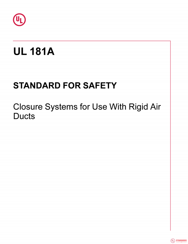UL 181A PDF UL 181A PDF